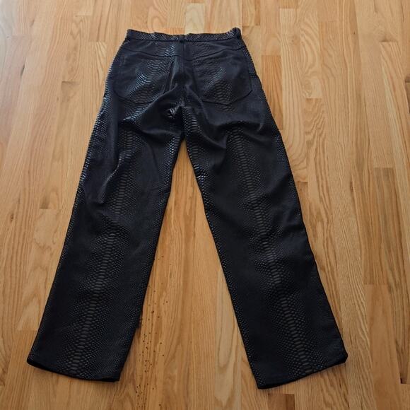 Whittall & Shon Croc Embossed Black Vintage Pants - Picture 8 of 8